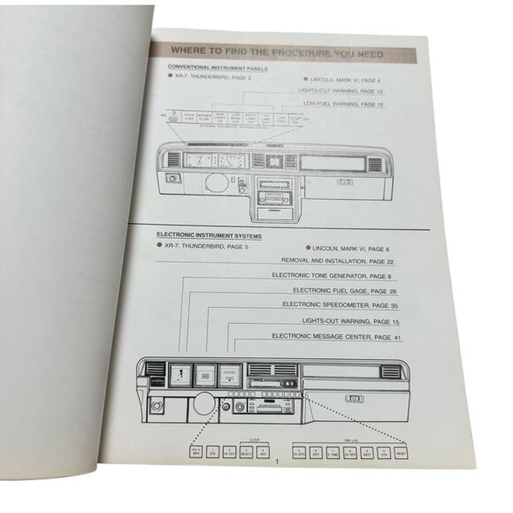 1980 Ford Instruments & Wiring Features Factory Shop Car Service Highlights - Picture 5 of 5